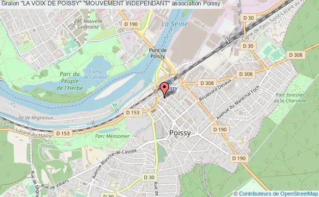 plan association "la Voix De Poissy" "mouvement Independant" Poissy