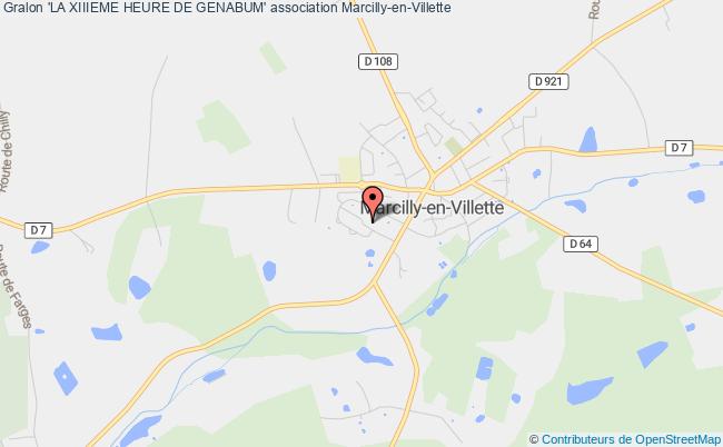 plan association 'la Xiiieme Heure De Genabum' Marcilly-en-Villette