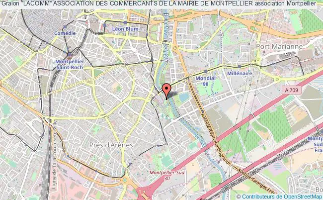 plan association "lacomm" Association Des Commercants De La Mairie De Montpellier Montpellier