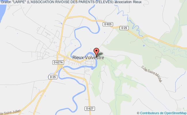 plan association "larpe" (l'association Rivoise Des Parents D'eleves) Rieux-Volvestre