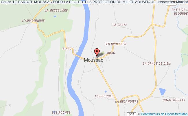 plan association 'le Barbot' Moussac Pour La Peche Et La Protection Du Milieu Aquatique. Moussac