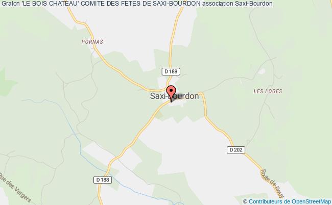 plan association 'le Bois Chateau' Comite Des Fetes De Saxi-bourdon Saxi-Bourdon