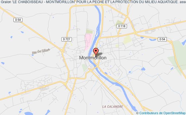 plan association 'le Chaboisseau - Montmorillon' Pour La Peche Et La Protection Du Milieu Aquatique. Montmorillon