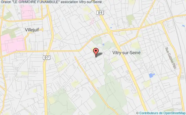 plan association "le Grimoire Funambule" Vitry-sur-Seine