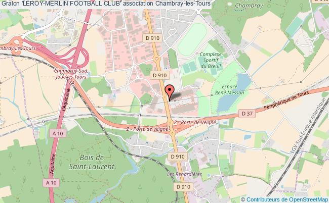 plan association 'leroy-merlin Football Club' Chambray-lès-Tours