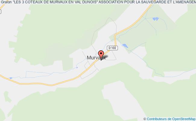 plan association "les 3 Coteaux De Murvaux En Val Dunois" Association Pour La Sauvegarde Et L'amenagement Du Patrimoine Murvaux