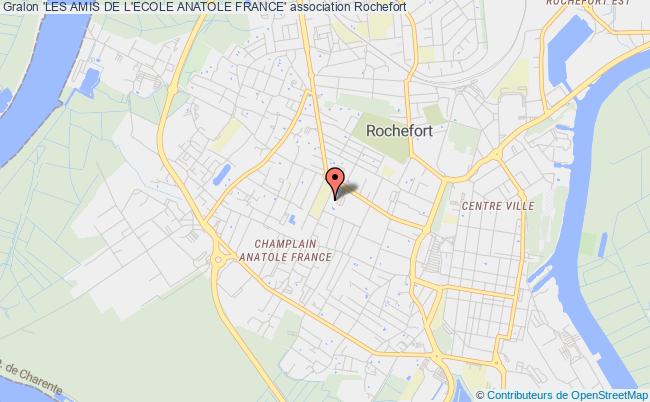 plan association 'les Amis De L'ecole Anatole France' Rochefort