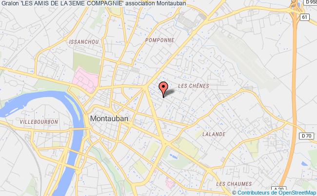 plan association 'les Amis De La 3eme Compagnie' Montauban