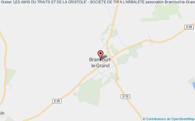 plan association 'les Amis Du Traits Et De La Cristole' - Societe De Tir A L'arbalete Brancourt-le-Grand