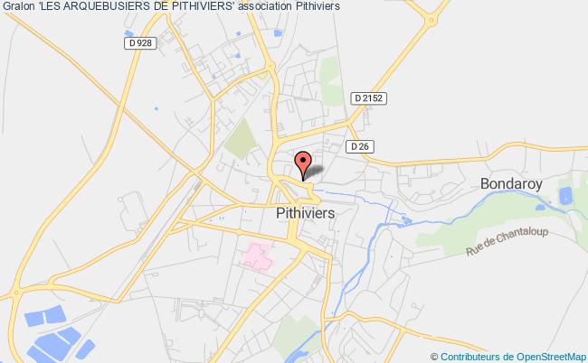 plan association 'les Arquebusiers De Pithiviers' Pithiviers