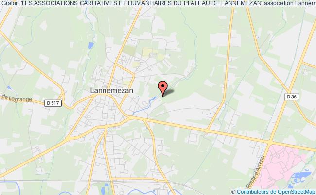 plan association 'les Associations Caritatives Et Humanitaires Du Plateau De Lannemezan' Lannemezan
