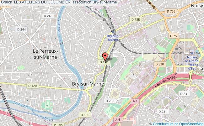 plan association 'les Ateliers Du Colombier' Bry-sur-Marne