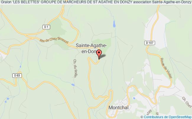 plan association 'les Belettes' Groupe De Marcheurs De St Agathe En Donzy Sainte-Agathe-en-Donzy