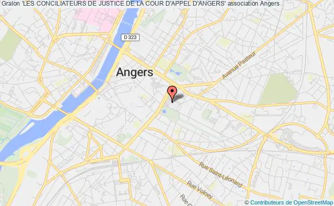 plan association 'les Conciliateurs De Justice De La Cour D'appel D'angers' Angers