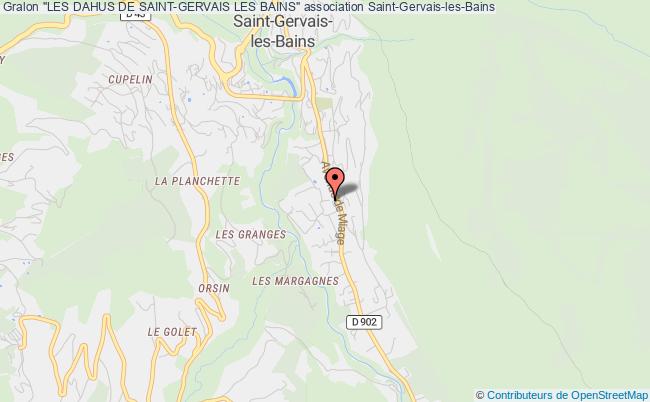 plan association "les Dahus De Saint-gervais Les Bains" Saint-Gervais-les-Bains