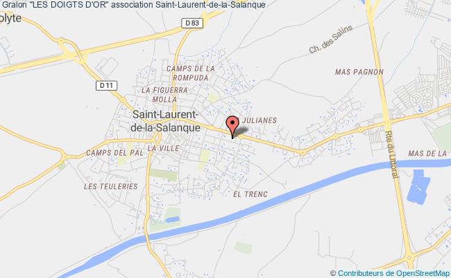 plan association "les Doigts D'or" Saint-Laurent-de-la-Salanque