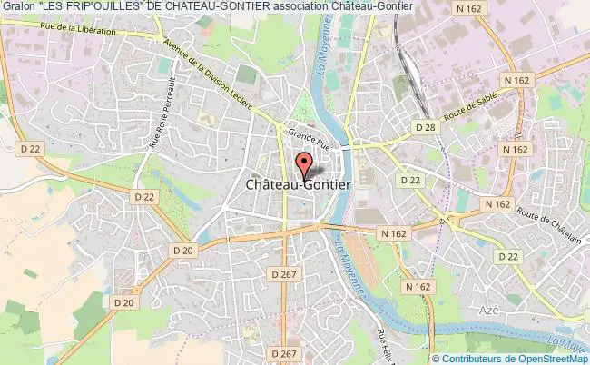 plan association "les Frip'ouilles" De Chateau-gontier Château-Gontier