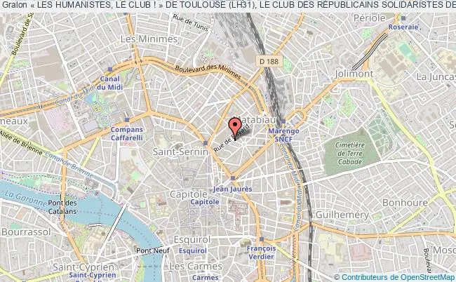 plan association « Les Humanistes, Le Club ! » De Toulouse (lh31), Le Club Des RÉpublicains Solidaristes De La Haute Garonne. Toulouse