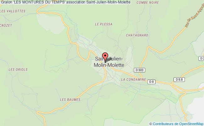 plan association 'les Montures Du Temps' Saint-Julien-Molin-Molette