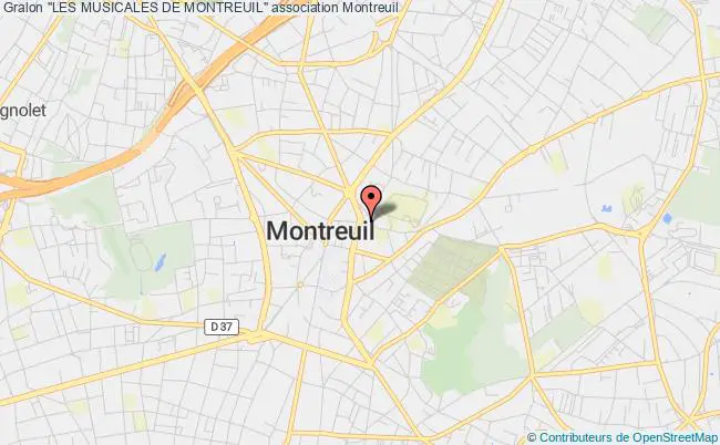 plan association "les Musicales De Montreuil" Montreuil