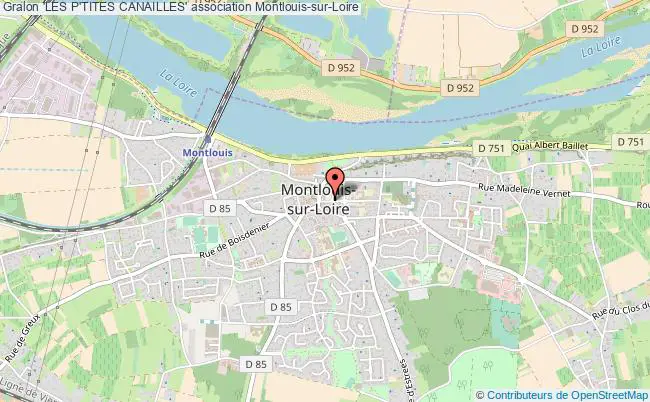plan association 'les P'tites Canailles' Montlouis-sur-Loire