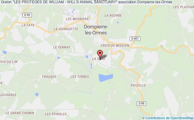 plan association "les ProtÉgÉs De William - Will's Animal Sanctuary" Dompierre-les-Ormes
