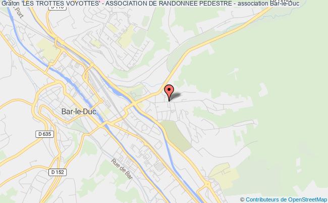 plan association 'les Trottes Voyottes' - Association De Randonnee Pedestre - Bar-le-Duc cedex