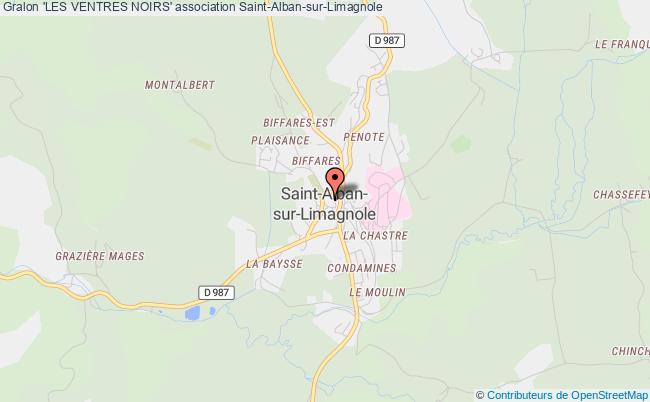 plan association 'les Ventres Noirs' Saint-Alban-sur-Limagnole