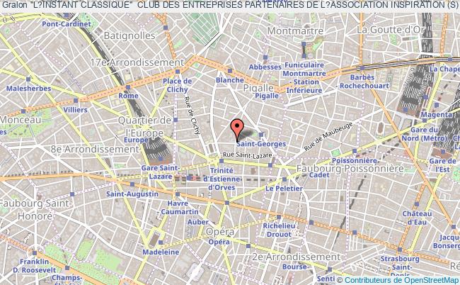 plan association "l?instant Classique"  Club Des Entreprises Partenaires De L?association Inspiration (s) Paris