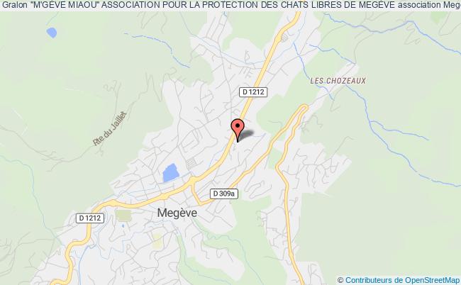 plan association "m'gÈve Miaou" Association Pour La Protection Des Chats Libres De MegÈve Megève