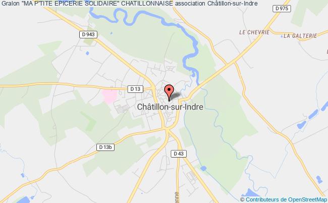 plan association "ma P'tite Epicerie Solidaire" Chatillonnaise Châtillon-sur-Indre