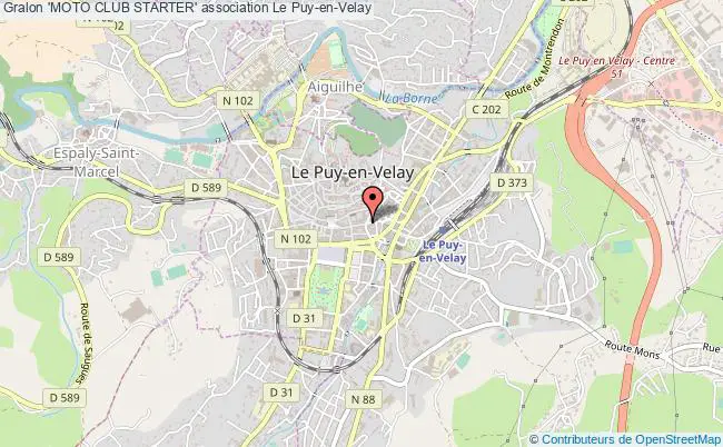 plan association 'moto Club Starter' Le    Puy-en-Velay