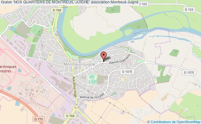 plan association 'nos Quartiers De Montreuil-juigne' Montreuil-Juigné