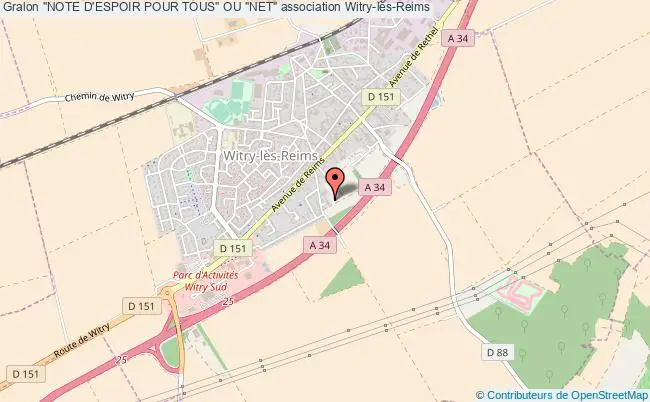 plan association "note D'espoir Pour Tous" Ou "net" Witry-lès-Reims