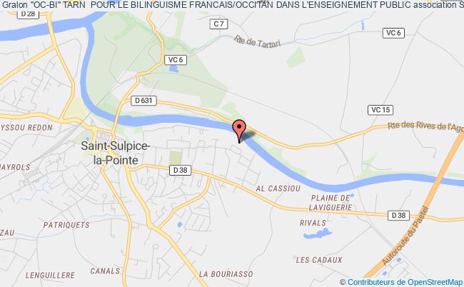 plan association "oc-bi" Tarn  Pour Le Bilinguisme Francais/occitan Dans L'enseignement Public Saint-Sulpice-la-Pointe