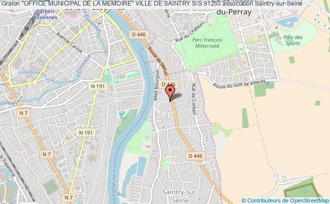 plan association "office Municipal De La Memoire" Ville De Saintry S/s 91250 Saintry-sur-Seine