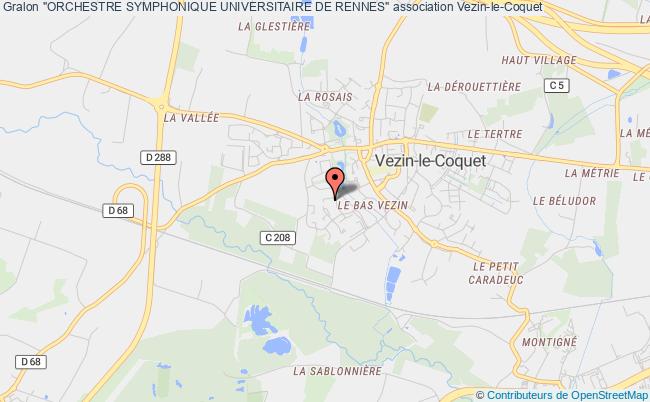 plan association "orchestre Symphonique Universitaire De Rennes" Vezin-le-Coquet