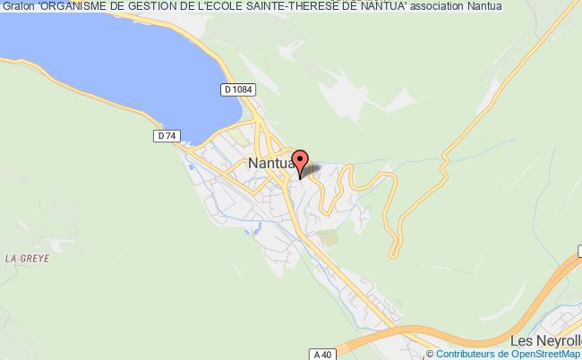 plan association 'organisme De Gestion De L'ecole Sainte-therese De Nantua' Nantua