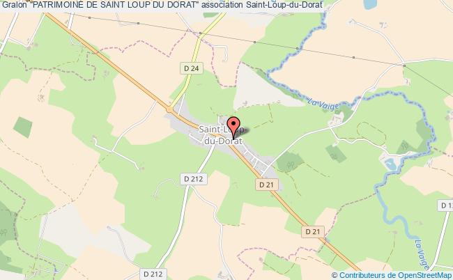 plan association "patrimoine De Saint Loup Du Dorat" Saint-Loup-du-Dorat