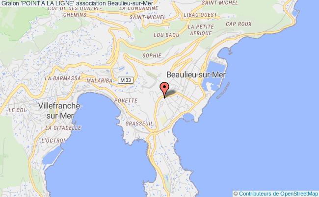 plan association 'point A La Ligne' Beaulieu-sur-Mer