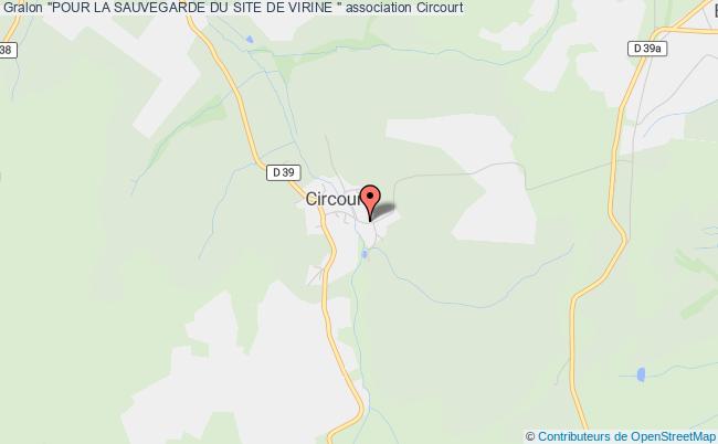 plan association "pour La Sauvegarde Du Site De Virine " Circourt