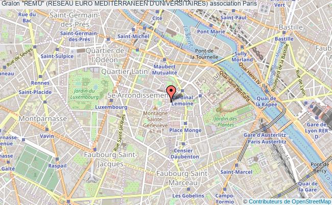 plan association "remu" (reseau Euro Mediterraneen D'universitaires) Paris