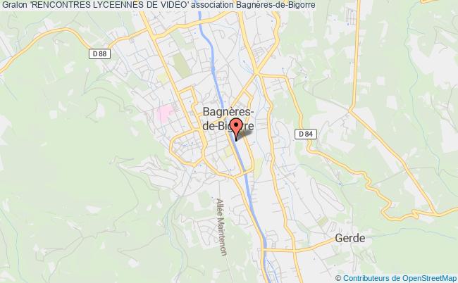 plan association 'rencontres Lyceennes De Video' Bagnères-de-Bigorre