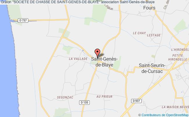 plan association "societe De Chasse De Saint-genes-de-blaye" Saint-Genès-de-Blaye