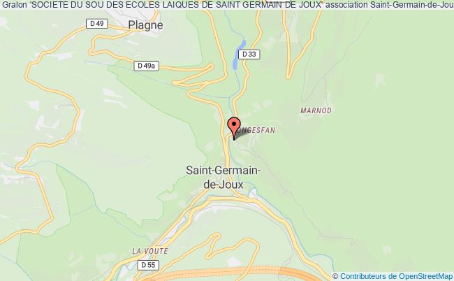 plan association 'societe Du Sou Des Ecoles Laiques De Saint Germain De Joux' Saint-Germain-de-Joux