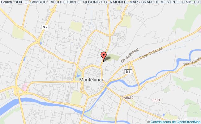 plan association "soie Et Bambou" Tai Chi Chuan Et Qi Gong Itcca Montelimar - Branche Montpellier-mediterranee Montélimar