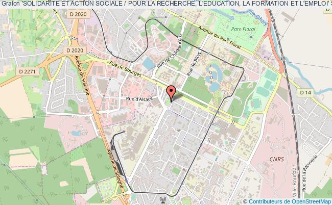 plan association 'solidarite Et Action Sociale / Pour La Recherche, L'education, La Formation Et L'emploi' Sas/prefe Orléans