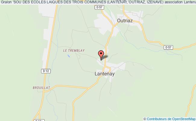 plan association 'sou Des Ecoles Laiques Des Trois Communes (lantenay, Outriaz, Izenave) Lantenay