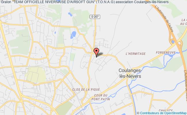 plan association "team Officielle Nivernaise D'airsoft Gun" (t.o.n.a.g) Coulanges-lès-Nevers