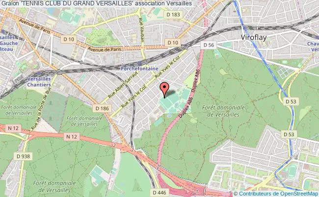 plan association 'tennis Club Du Grand Versailles' Versailles